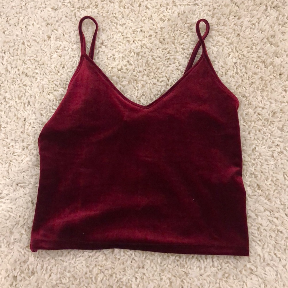 velvet crop top